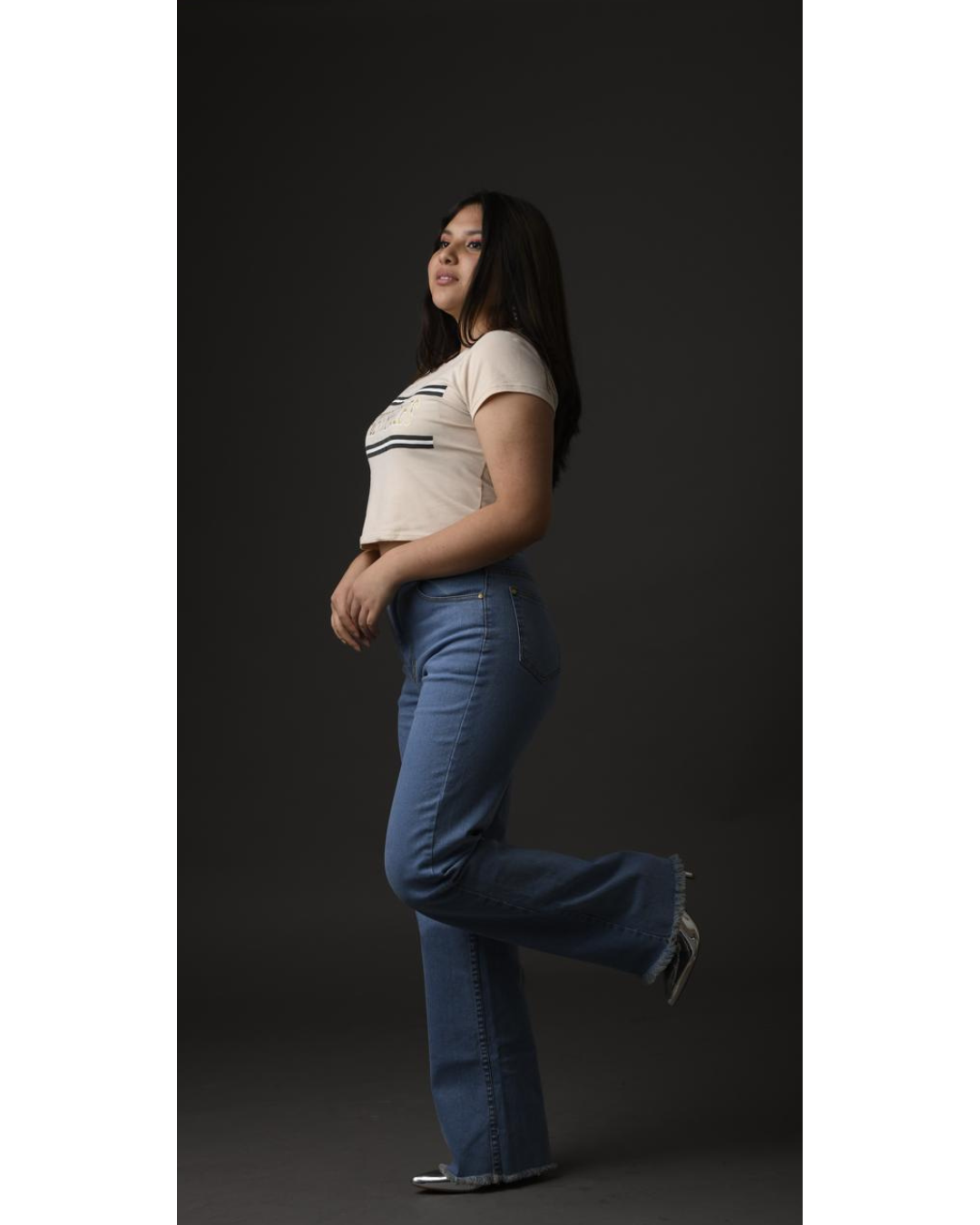 Mujer corte Mom Jeans color Claro