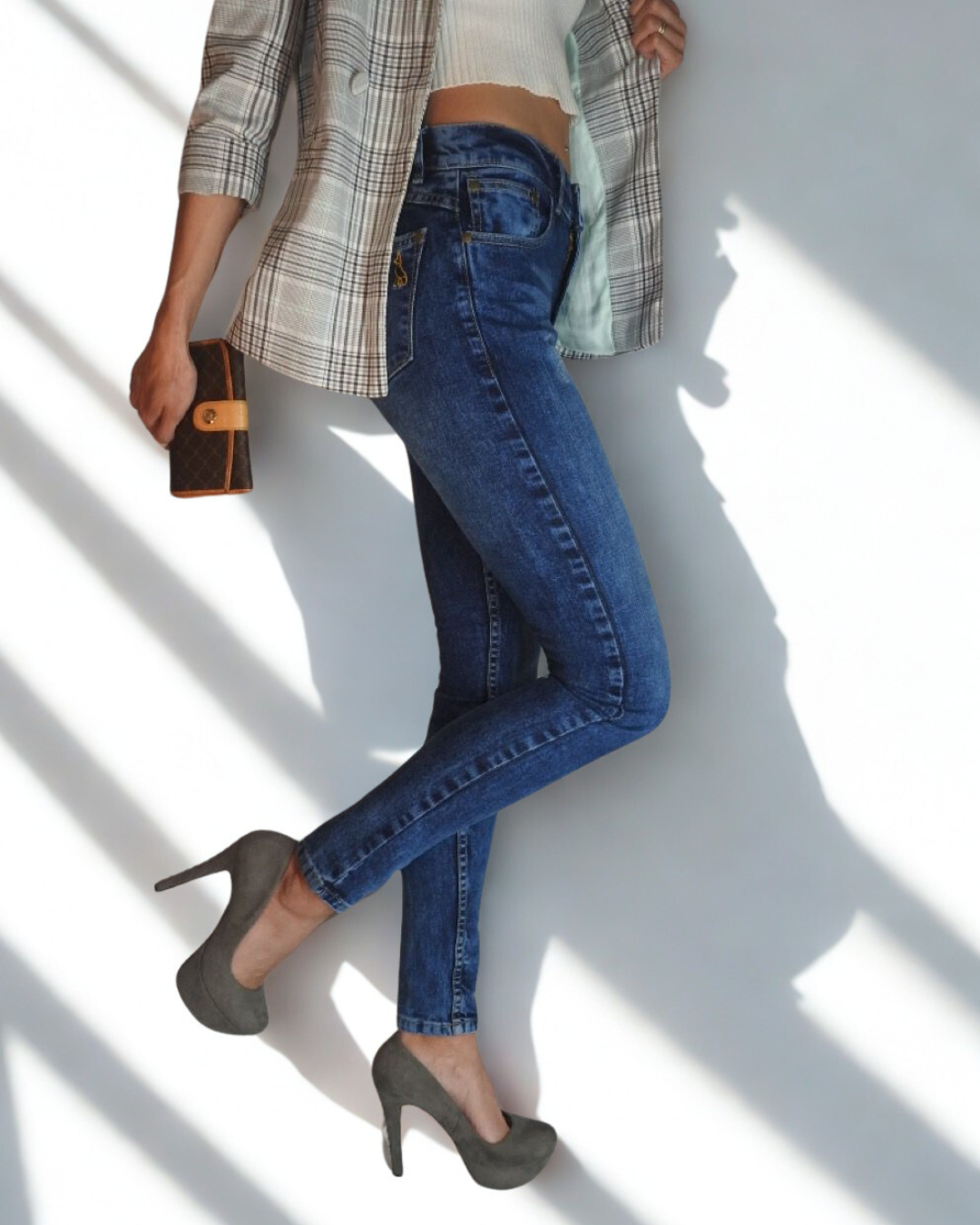 Mujer corte Ajuste Elegante color Medio