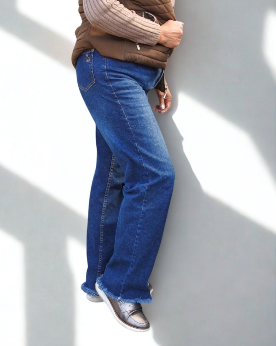 Mujer corte Mom Jeans color Stone